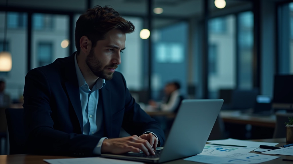 Person working at a computer desk analyzing federated learning model training process